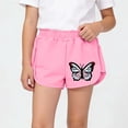 thumbnail image 2 of Eltusu Girls Cotton Shorts, Outdoor Relaxed Fit Graphic Elastic Waistband Casual Shorts Pink Size 7-8 T, 2 of 6