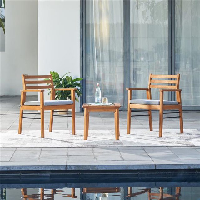 Vifah V1921SET1 Ensemble de Conversation 3 Pcs en Teck Style Gloucester