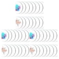thumbnail image 2 of sweethay 16Pcs Flat Mixing Palette Polishing Round Tray Teacher Painting Universal Clear Acrylic Artist Professional Pigment Board Type1, 2 of 5
