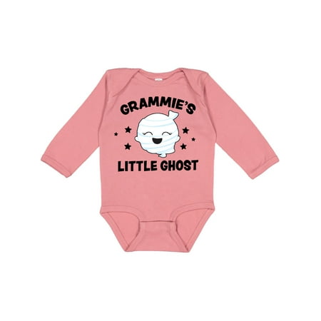 

Inktastic Cute Grammie s Little Ghost with Stars Gift Baby Girl Long Sleeve Bodysuit