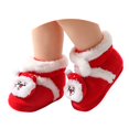 thumbnail image 6 of Goodw7 Infant Christmas Booties for Holiday Family Gatherings, High-Top Fleece Lined Warm Winter Pre-Shoes with Embroidered Decor, Soft Sole Shoes, 6 of 6