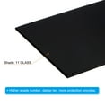thumbnail image 4 of Uxcell Welding Len Shade 11 Glass 4.33 x 3.54 Inch Hardened Glass Black Darkening Filter Plates Covers, 4 of 6