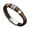 Brown, variant on Ayyufe Mens Dual Layer Braided Leather Magnetic Clasp Wrist Bracelet