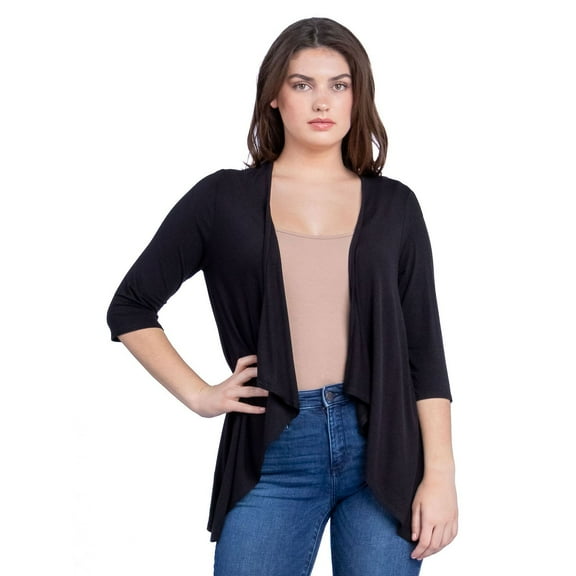 Womens Elbow Sleeve Cardigan