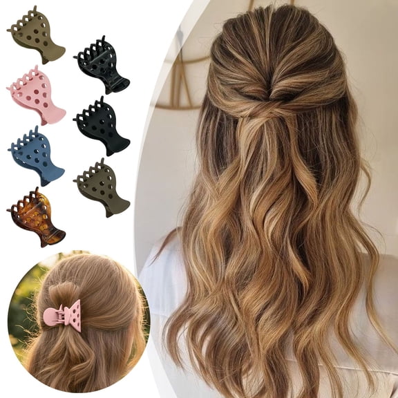 Viflosae Hair Clip Claw Clip Acrylic Hair Clips Hollow Clip Full Clip Top Clip Hair Accessories Girl Strong Clip French Hair Clips Thick Thin Hair Clips Fashion Classic Hair Clips.