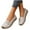 Gray, variant on Eltusu Women Flat Shoes, Slip on Round Toe Breathable PU Loafer Shoes Beige Size 7