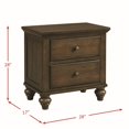 thumbnail image 3 of Picket House Furnishings Channing 2 Drawer Nightstand in Dark Walnut, 3 of 11