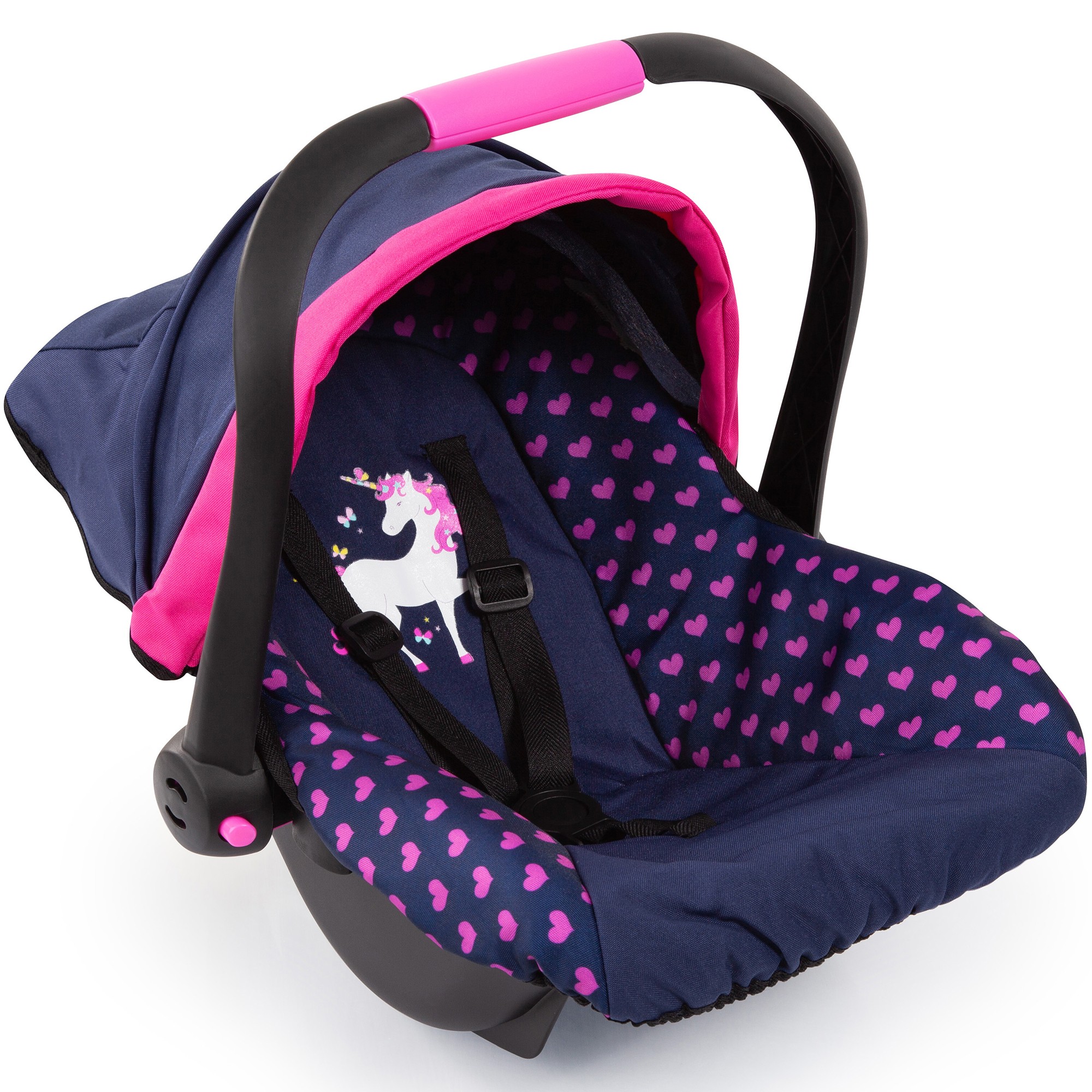 Bayer Design Baby Doll Car Seat with Canopy, Blue & Pink photo 1
