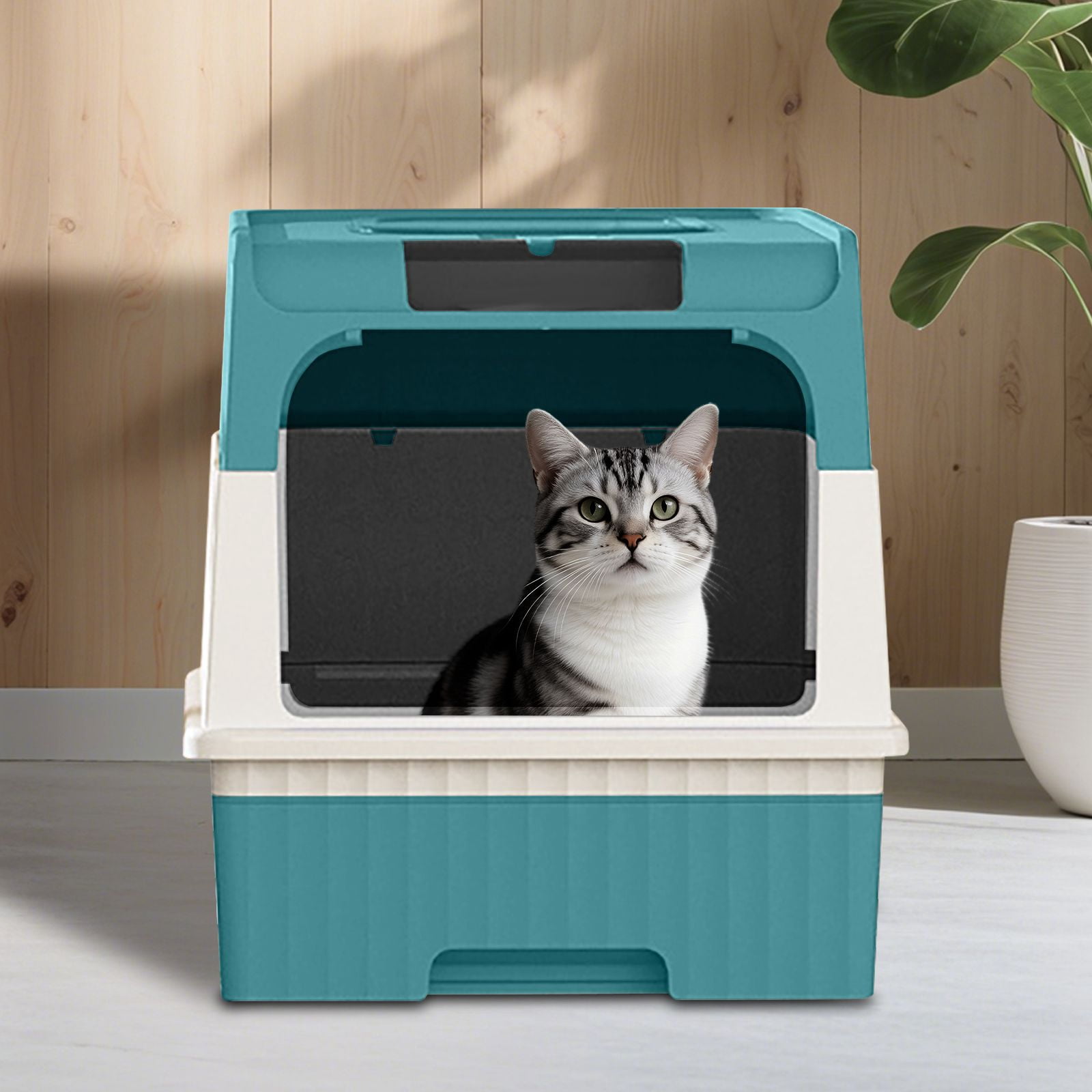 blueMagic Cube Intelligent Cat litter Box - Free Hands, Enjoy Pure Life | Automatic Cleaning, Silent Design, Preferred for Multi Cat Families