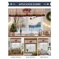 thumbnail image 6 of Christmas Truck Valance Curtain for Windows Pine Tree Snow Wooden Plaid Merry Christmas Curtain Valances Short Window Treatments Panels for Kitchen Bathroom Laundry Room Basement 56 x 16 Inch, 6 of 7