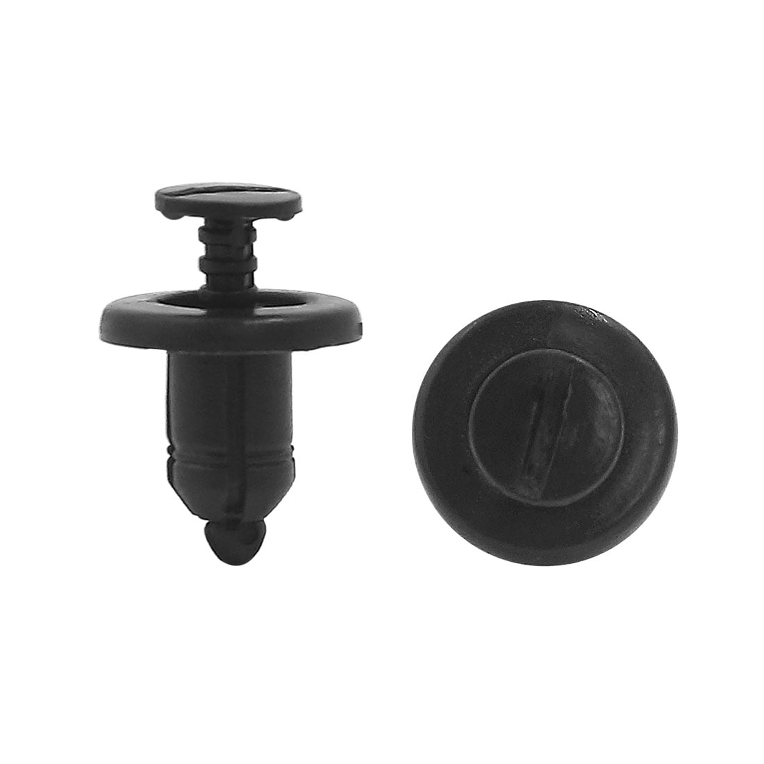 50 x 8mm Hole Plastic Rivets Fastener Push Clips Black fit Car Auto Fender