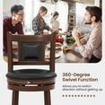 thumbnail image 4 of Gymax 30.5'' Swivel Bar Stool Set of 4 Counter Height Bar Stools Armless Chairs for Pub, 4 of 8