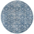 thumbnail image 3 of SAFAVIEH Brentwood Braelyn Damask Area Rug, Navy/Light Gray, 6'7" x 6'7" Round, 3 of 9