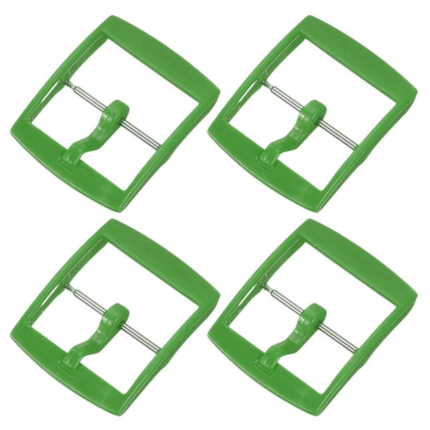 Uxcell 4 Pcs Cierre de Reemplazo para Banda de Reloj, Cierre de Correa de Reloj de Plástico de 20 mm para Bandas de Reloj de Cuero Silicona Nylon Lona, Verde