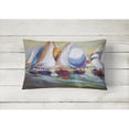 thumbnail image 2 of Carolines Treasures JMK1040PW1216 Sailboat Race in Dauphin Island Canvas Fabric Decorative Pillow  12H x16W multicolor, 2 of 3