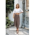 thumbnail image 5 of STARVNC Women High Waist Boho Lace Stitching Solid Color Pants, 5 of 6