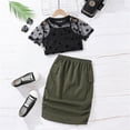 thumbnail image 4 of LUOGENLI Girls Summer Outfits Size 12-14 Girls Clothing Summer Children's Clothing New Child Short Sleeve Top Vest Skirt Suit Girl Summer Outfits Size 10-12 for the Beach Summer 7-8 Years, 4 of 9