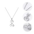 thumbnail image 4 of MasteelfCA 1Pc Stethoscope Design Necklace Creative Alloy Neck Chain Chic Women Jewelry, 4 of 7