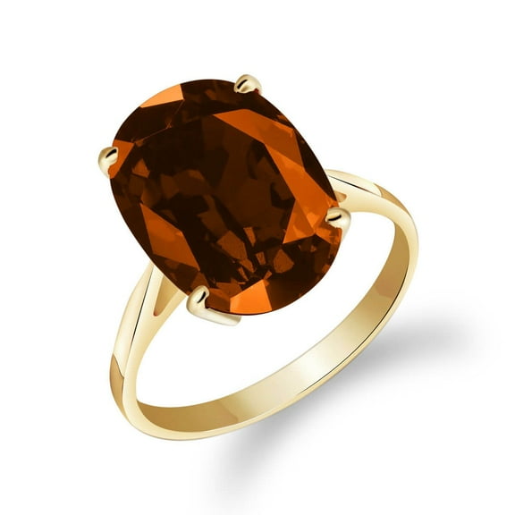 Galaxy Gold 14k Solid Yellow Gold Solitaire Ring 6 Carat Oval Natural Garnet (10)