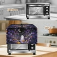 thumbnail image 3 of TSOVTHRID Ghost Pumpkin Violet Floral Print Microwave Oven Cover Dust Cover for Microwave Oven Halloween Decor Universal Small Appliance Covers Fingerprint Protection, 20.9"W x 15.7"D x 12.4"H, L, 3 of 7