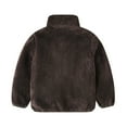thumbnail image 3 of Efsteb Jackets for Girls Kids Fall Winter Coat Zip Up Fleece Jacket with Pockets Stand-Up Collar Warm Fleece Jackets Outwear (Brown,3 Years), 3 of 3
