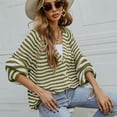 thumbnail image 5 of SWSMCLT Women's Long Sleeve Cardigan Sweater Spring Fashion Coat Winter Sweater Warm Button Down Soft Fall Loose Acrylic Casual Green Medium, 5 of 5
