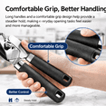 thumbnail image 4 of NIUTA Manual Can Opener, 2-Piece Can Opener Manual Set with Easy-Turn Knob, Comfortable Grip Handles, Bottle Opener & Traditional Can Punch Tool, Handheld Can Opener for Kitchen, Camping, 4 of 7