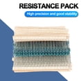 thumbnail image 1 of Paquete de resistencias de película metálica de 300/600 Uds. Kit surtido útil de resistencia de película metálica, 1 of 9