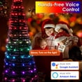 thumbnail image 4 of 5ft Pre-Lit Artificial Christmas Tree, iMounTEK Pop up Christmas Tree Light with 166pcs RGB LED Lights, Remote App Control, for Indoor Holiday Decor, 4 of 8