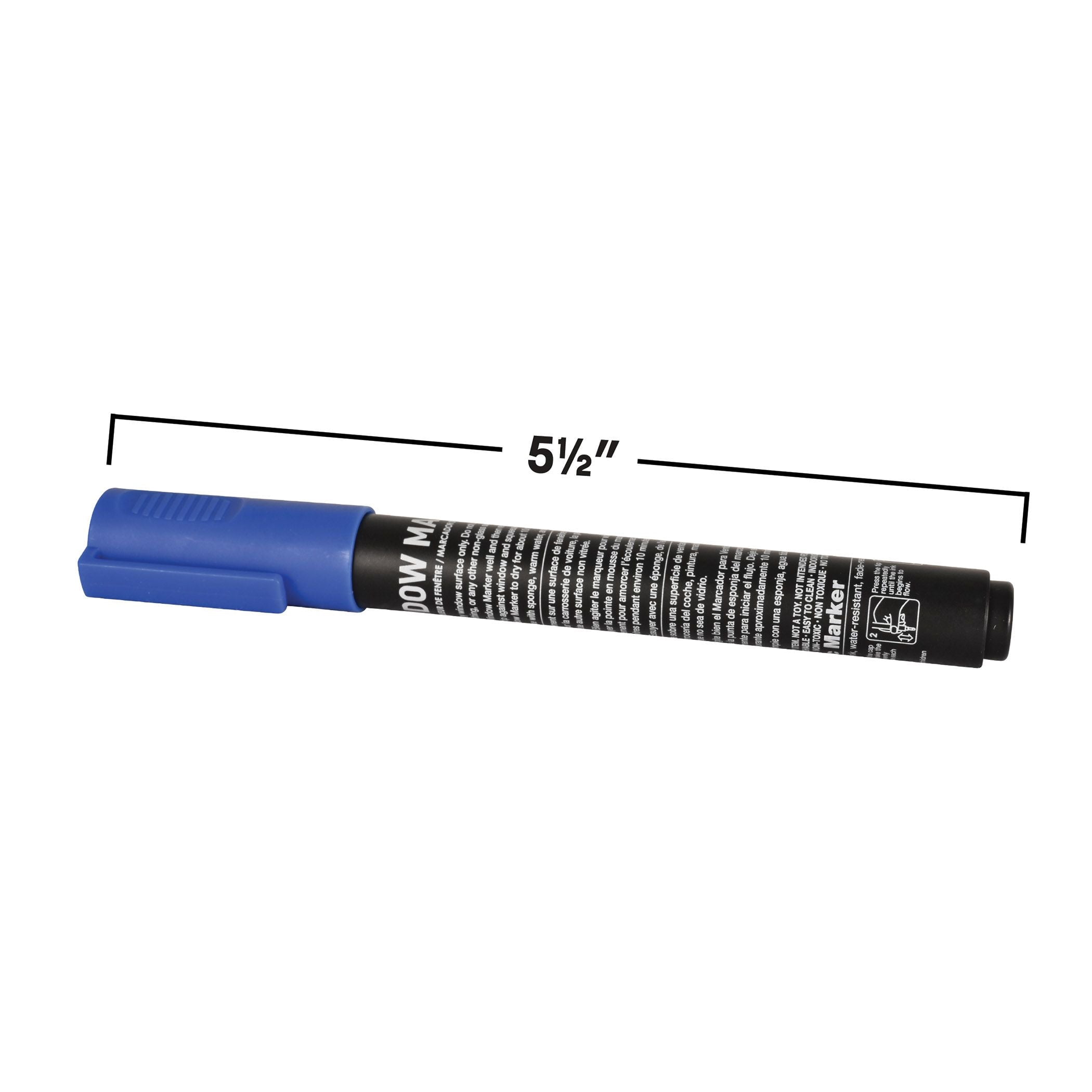 24 Pack Bulk Blue Washable Window Marker Indoor & Outdoor Use