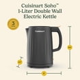 thumbnail image 5 of Hervidor eléctrico Cuisinart Soho 1L de doble pared negro, 5 of 5