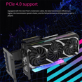 thumbnail image 4 of EZ-40 ARGB Carte Graphique Support Vertical PCIe 4.0 X16 Adaptateur Câble GPU Support de Direction pour Carte Graphique, 4 of 5