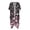 Cherry Blossom, variant on Polyester Long Kimono Swimsuit Cover Up for Beach Loose Short Sleeve Cherry Blossom
