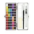 thumbnail image 2 of GUOOL 50/72/90 Color Solid Watercolor Paint Set Basic Neon Glitter Watercolor Pigments 50 Colors, 2 of 9