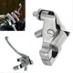thumbnail image 3 of 25mm 1" Motorcycle Clutch Perch Lever Aluminum Alloy Silver Mirror Holder Bracket Mount For Harleyamp;honda Shadow 600 Vt750 Tools, 3 of 5