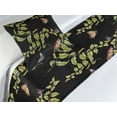 thumbnail image 3 of Butterfly Bed Runner Set, Nature of Spring Season Themed Leaves on Branches with Exotic Moths, Decorative Bedding Scarf & a Pillow Sham for Hotels Homes, Twin, Black and Apple Green, by Ambesonne, 3 of 3