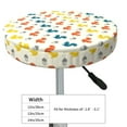 thumbnail image 4 of Fotbe Colorful Squirrel Stool Covers Round,Waterproof Round Bar Stool Covers Bar Chair Covers Washable Stool Cushion Slipcover for 12-14 Inch Chair-12 inch, 4 of 7