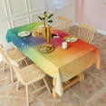 thumbnail image 3 of Colorful Tie Dye Ink Splash Pattern Rectangle Tablecloth 60"x120",Waterproof Polyester Rectangle Table Cloth, Wipeable Spillproof Polyester Tablecloth for Dining, Camping, Indoor and Outdoor, 3 of 6
