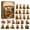 A002, variant on Easter Bunny Advent Calendar,Easter Rabbits Countdown Calendar,with 24 Collectible Advent Calendar for Kids & Adults,Holiday Christmas Easter Gifts (2D Acrylic)