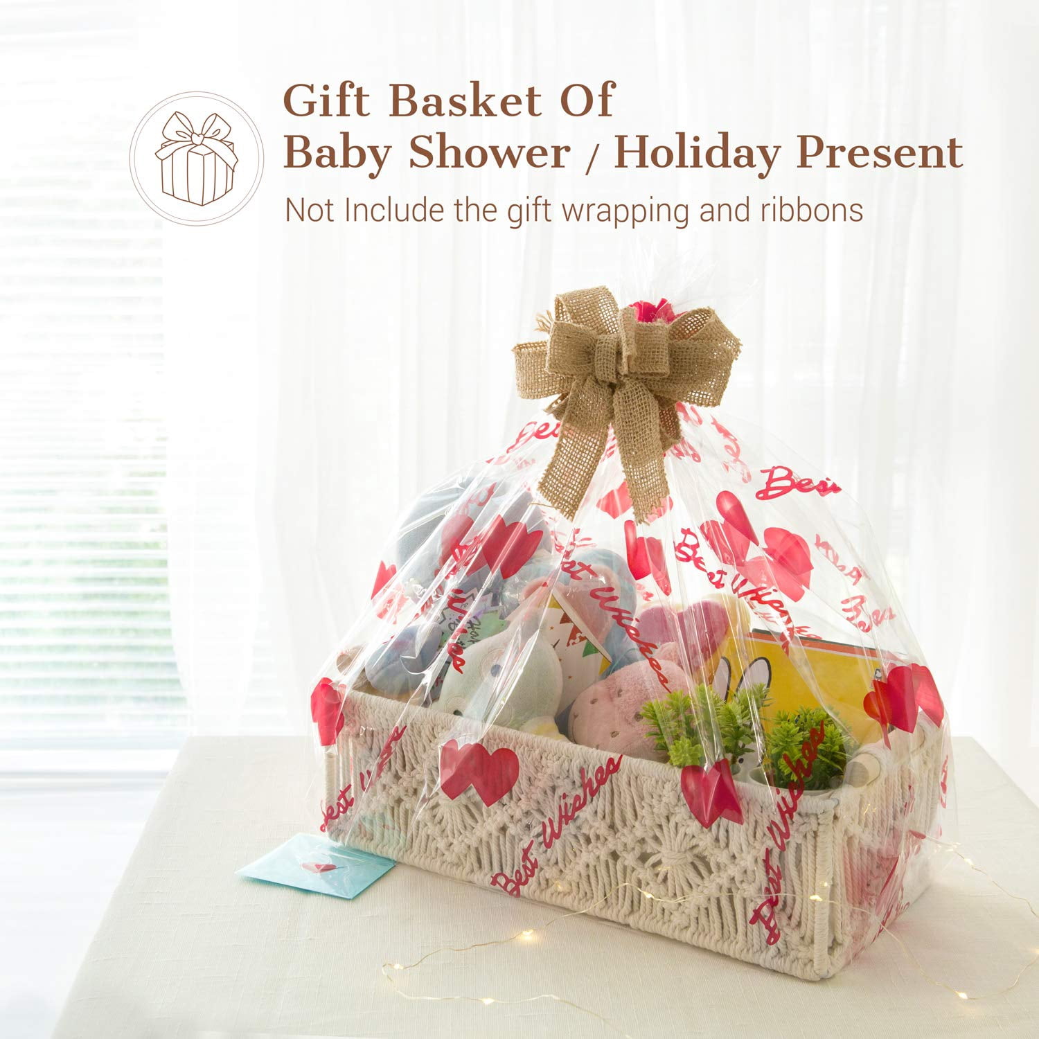Ivory Woven Cotton Storage Baskets Set of 2 Multi-Use Home Organization