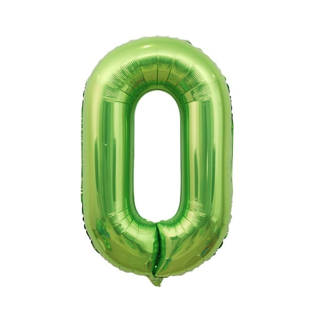 s de 35 pulgadas con números digitales, de Mylar de lámina para fiestas de cumpleaños, bodas, despedidas de 0-cero