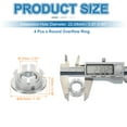 thumbnail image 2 of Uxcell Sink Overflow Ring, Bathroom Sink Overflow Drain Cover for Kitchen Basin Silver, 2 of 7