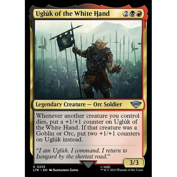 MtG Tales of Middle-Earth Uncommon Ugluk of the White Hand #235