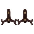 thumbnail image 1 of KAKOWELY plate stands for display 2pcs Wooden Picture Frame Stand Plate Display Rack Desktop Menu Display Holder for Kitchen Restaurant5.12"X3.35"X0.79", 1 of 5