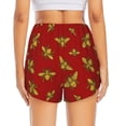 thumbnail image 4 of Uemuo Hohey Bee Golden Pattern Women's Athletic Shorts High Waisted Running Shorts with Liner Pockets Gym Elastic Workout Shorts-X-Large, 4 of 9