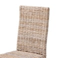 thumbnail image 5 of bali & pari Nevina Bohemian Gray Kubu Rattan and Mango Wood Dining Chair, 5 of 10