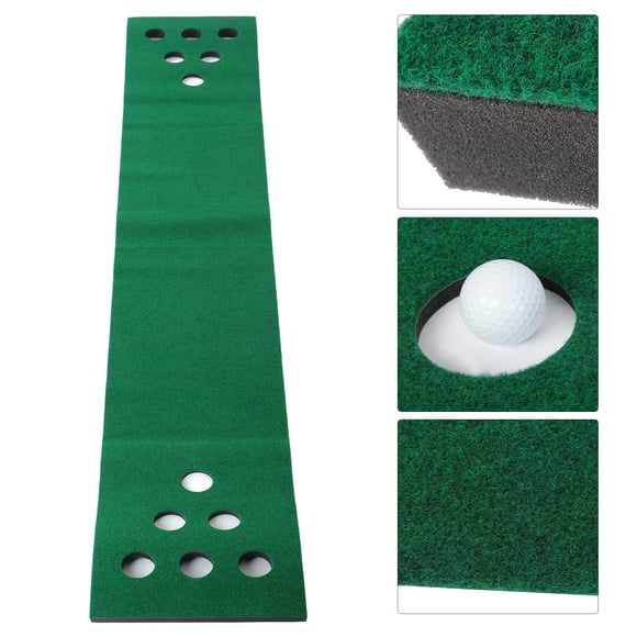 Putting Green, Putting Green Mat 2-4 Player Flannel Material With 12 Putting Green For Travel For Backyard Parties For Camping For Beach Parties