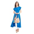 thumbnail image 3 of Bolso de dama AngeLozano Veronica tipo Hobo con Telar Rombos y Yute color Camel, 3 of 5