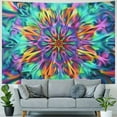 thumbnail image 4 of Creowell Mandala Tapestry Psychedelic Boho Tapestry Colorful Backdrop Bohemian Room Decor Hippie Wall Posters for Bedroom, Mandala, Painting, 4 of 6