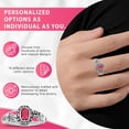 thumbnail image 4 of Personalized Women's Viva Fashion Ring Available in Sterling Silver, 10k Gold-Plated Sterling Silver, 10k and 14k Yellow and White Gold, 4 of 7